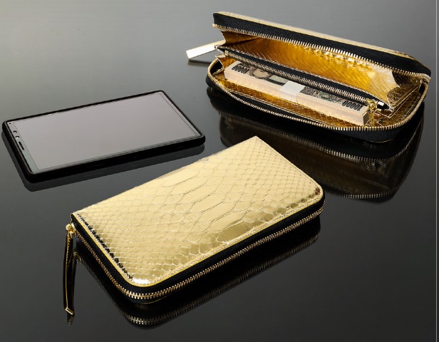 All Gold Python Round Big Wallet
池田工芸　財布　パイソン