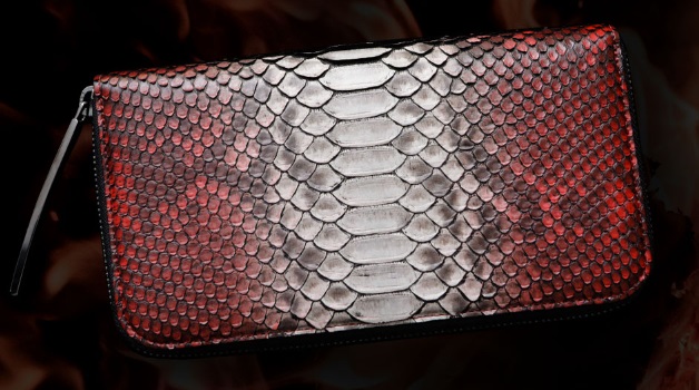 Diamond Python Round Big Wallet